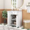 30" White Bathroom vanity with Single Sink ,Combo Cabinet Undermount Sink,Bathroom Storage Cabinet vanities - as Pic