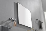 32x 24Inch LED Mirror Bathroom Vanity Mirror with Back Light;  Wall Mount Anti-Fog Memory Large Adjustable Vanity Mirror - Gunmetal