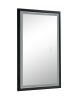 42 in. W x24 in. H Oversized Rectangular Black Framed LED Mirror Anti-Fog Dimmable Wall Mount Bathroom Vanity Mirror - as Pic