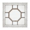 48"x48" Antique Style Decorative Square Wall Mirror with Mirrored Frame, Wall Decor for Living Room Entryway, Console Lean Against Wall - as Pic