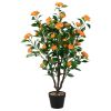 3.3 Feet Artificial Camellia Tree for Indoor and Outdoor - as show