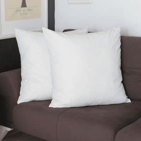 Farmhouse Square and Lumbar Solid Color Throw Pillow Covers Set (Color: White, size: 22"x22")