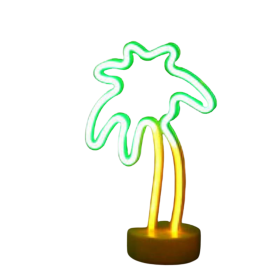 Tropical Nights Neon Deco Lights With Remote Control (Color: Palm Tree)