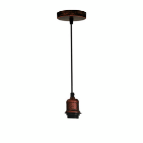 Vintage Light Bulb Lamp Holder pack (Color: Rustic Red)