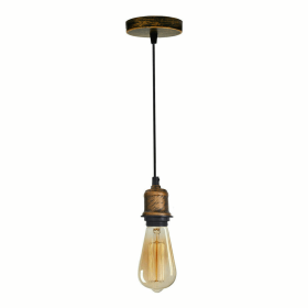 Vintage Light Bulb Lamp Holder pack (Color: Brushed Copper)