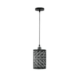 Drum Cage Ceiling Pendent Model 4 (Color: Brushed Silver)