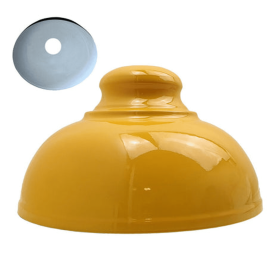 Pendant Shade Metal Easy Fit (Color: Yellow)