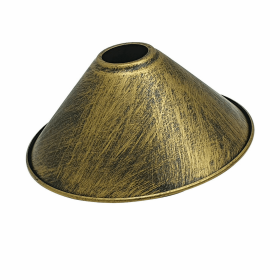 Cone Metal Brushed Ceiling Lamp Shades (Color: Brushed Brass)