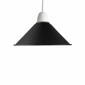 Cone Metal Ceiling Lamp Shades (Color: Black White Inner)