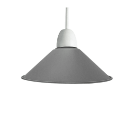 Cone Metal Ceiling Lamp Shades (Color: Grey)