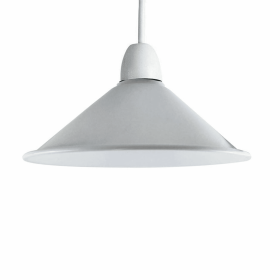 Cone Metal Ceiling Lamp Shades (Color: White)