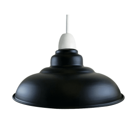 Metal Ceiling Pendant Shades (Color: Black)