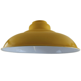 320mm Wide Curvy Pendant Shades (Color: Yellow)