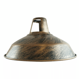 Barn Slotted Metal Easy Fit shade (Color: Brushed Copper)