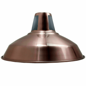 Barn Slotted Metal Easy Fit shade (Color: Copper)