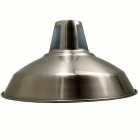 Barn Slotted Metal Easy Fit shade (Color: Satin Nickel)