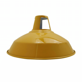 Barn Slotted Metal Easy Fit shade (Color: Yellow)