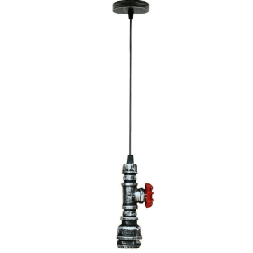 Pipe Tap Pendent Lights (Color: Brushed Silver)