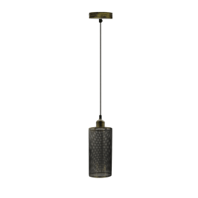 Pendant Light Drum Cage Model 5 (Color: Brushed Brass)