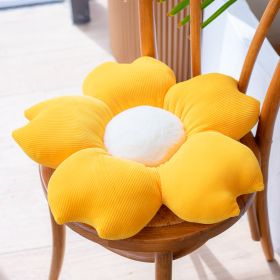 Bed and Breakfast Cushion Small Daisy Petal Cushion (Option: Yellow Little Zou Ju-50cm)