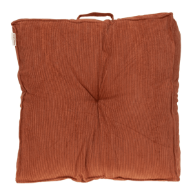 Parkland Collection Alena Transitional Floor Pillow (Color: Burnt Orange)