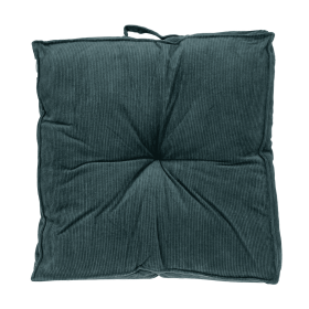 Parkland Collection Alena Transitional Floor Pillow (Color: Charcoal)