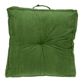 Parkland Collection Alena Transitional Floor Pillow (Color: Olive)