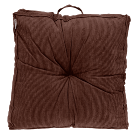 Parkland Collection Alena Transitional Floor Pillow (Color: Brown)