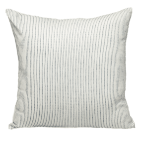 Parkland Collection Transitional Striped Square Pillow (Color: White1, size: 20" x 20")