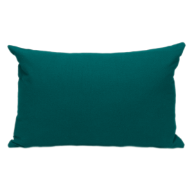 Parkland Collection Transitional Solid Rectangle Pillow (Color: Green, size: 18" x 12")