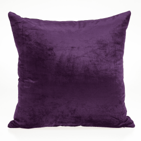 Parkland Collection Alba Purple Solid Throw Pillow (Color: Purple, size: 18" x 18")