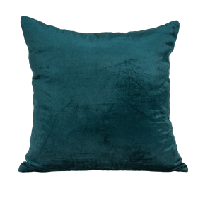 Parkland Collection Bento Teal Solid Throw Pillow (Color: Teal, size: 18" x 18")