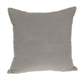 Parkland Collection Emma Gray Solid Throw Pillow (Color: Gray, size: 18" x 18")