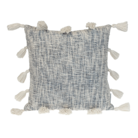 Parkland Collection Transitional Stripes Square Pillow (Color: Grey, size: 18" x 18")