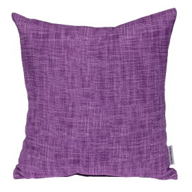 Parkland Collection Transitional Woven Square 18" x 18" Pillow (Color: Purple1, size: 18" x 18")