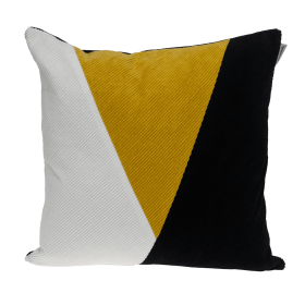 Parkland Collection Arcas Transitional Multicolor Throw Pillow (Color: Yellow, size: 20" x 20")