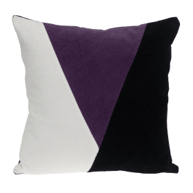 Parkland Collection Arcas Transitional Multicolor Throw Pillow (Color: Purple, size: 20" x 20")