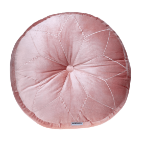 Parkland Collection Dorte Transitional Round Floor Pillow (Color: Gray, size: 20" x 20")