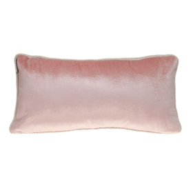 Parkland Collection Maia Transitional Multicolor Reversible Throw Pillow (Color: Pink, size: 12" x 24")