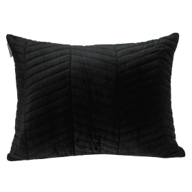 Parkland Collection Somin Transitional Lumbar Throw Pillow (Color: Black)