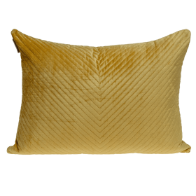 Parkland Collection Miki Transitional Lumbar Throw Pillow (Color: Yellow)