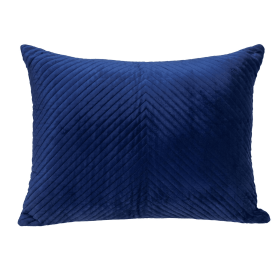 Parkland Collection Miki Transitional Lumbar Throw Pillow (Color: Blue)