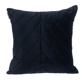 Parkland Collection Tobyn Transitional Quilted Throw Pillow (Color: Black, size: 20" x 20")