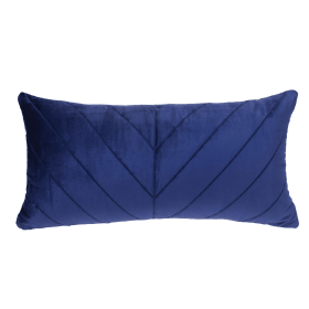 Parkland Collection Tobyn Transitional Quilted Throw Pillow (Color: Blue, size: 12" x 24")