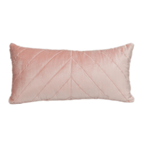 Parkland Collection Tobyn Transitional Quilted Throw Pillow (Color: Pink, size: 12" x 24")