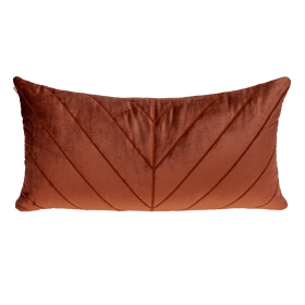 Parkland Collection Tobyn Transitional Quilted Throw Pillow (Color: Burnt Orange, size: 12" x 24")