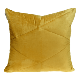 Parkland Collection Koko Transitional Quilted Throw Pillow (Color: Yellow, size: 20" x 20")