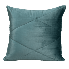 Parkland Collection Koko Transitional Quilted Throw Pillow (Color: Teal, size: 20" x 20")