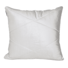 Parkland Collection Koko Transitional Quilted Throw Pillow (Color: White, size: 20" x 20")