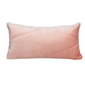 Parkland Collection Koko Transitional Quilted Throw Pillow (Color: Pink, size: 12" x 24")